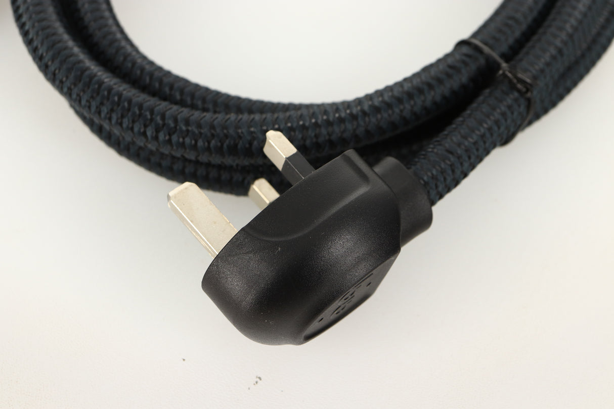 Close up of a used Audioquest NRG-Y3 Mains Cable 2.0m showing plug