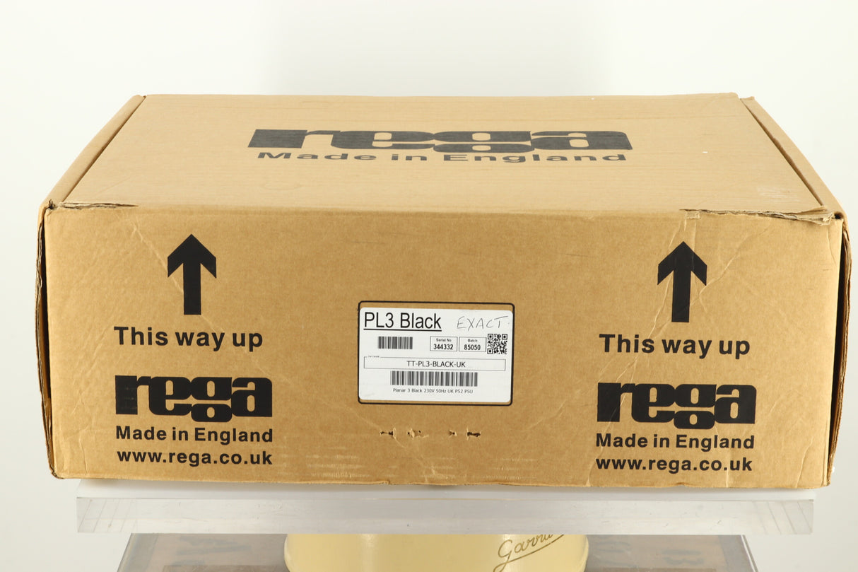 Rega Planar 3 Turntable - Black / Exact Cartridge