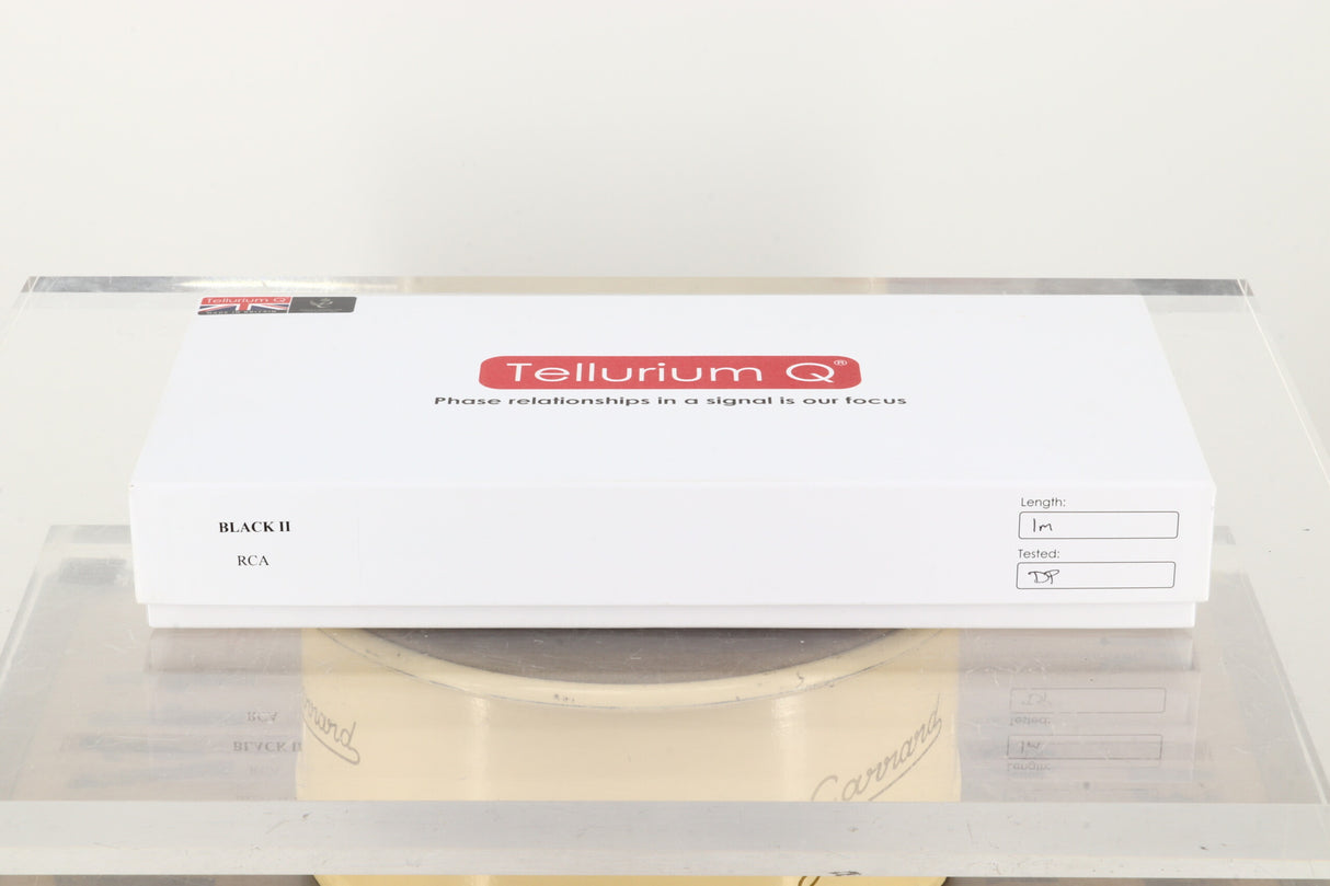 Tellurium Q Black II RCA Interconnect 1.0m