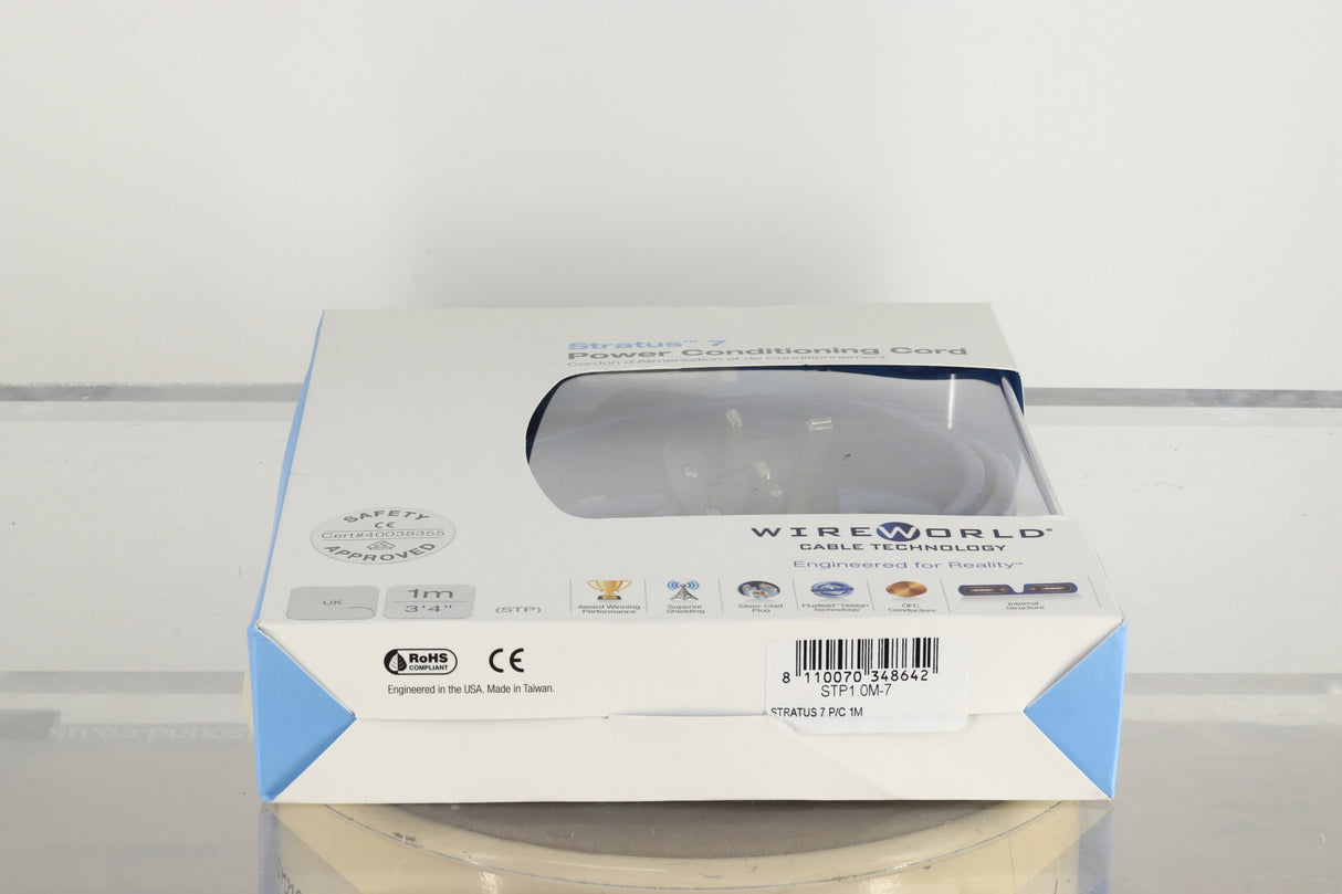 Wireworld Stratus 7 Mains Power Cable 1.0m