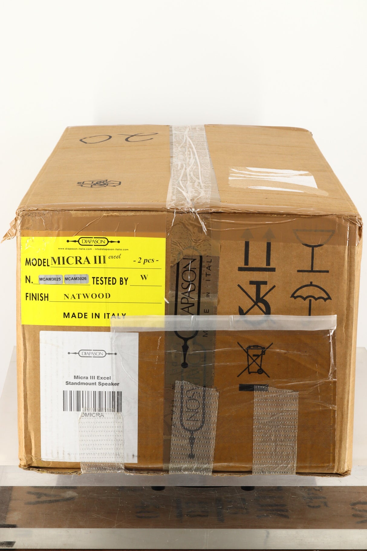 Diapason Micra III Excel Standmount Speakers - Natural Wood