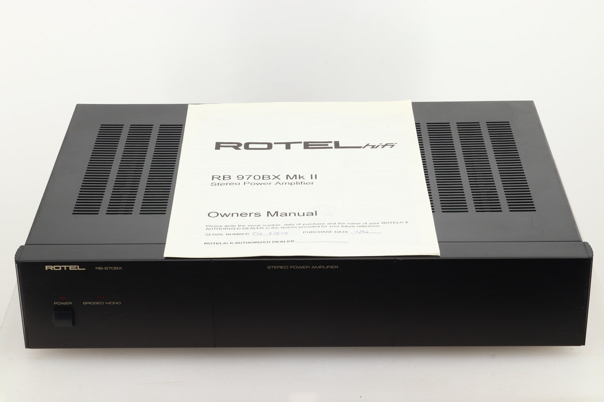 Rotel RB 970BX MkII Power Amplifier