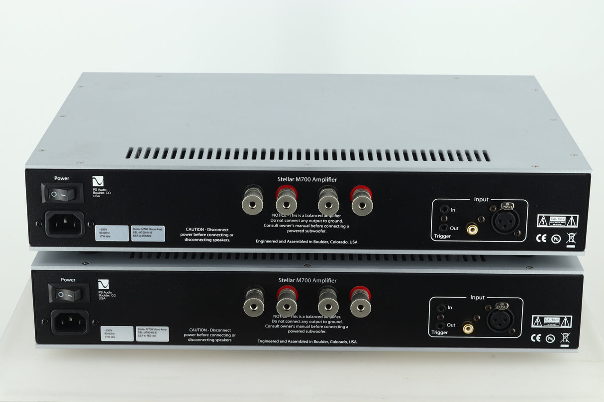 PS Audio M700 Monoblock Amplifiers - Silver
