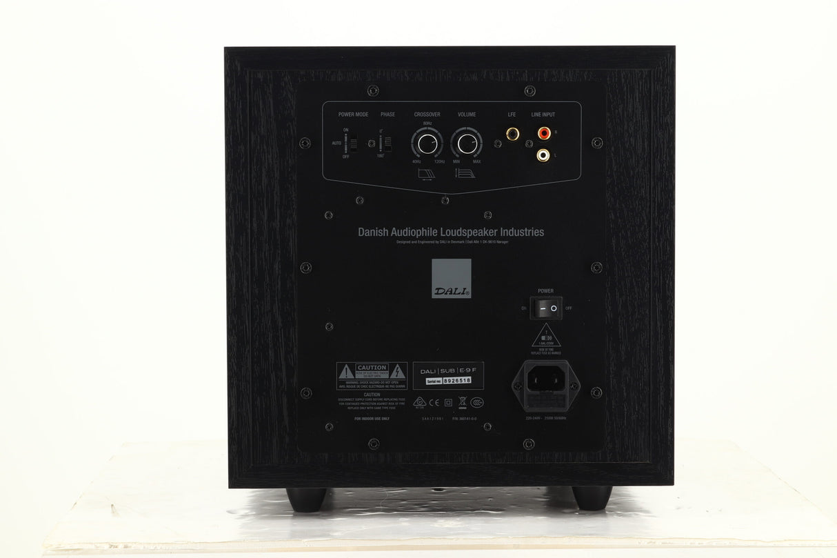 Dali E-9F Subwoofer - Black Ash