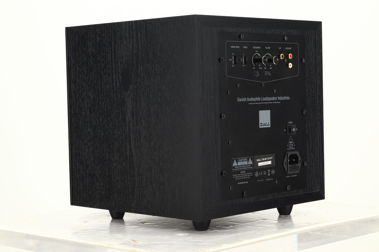 Dali E-9F Subwoofer - Black Ash
