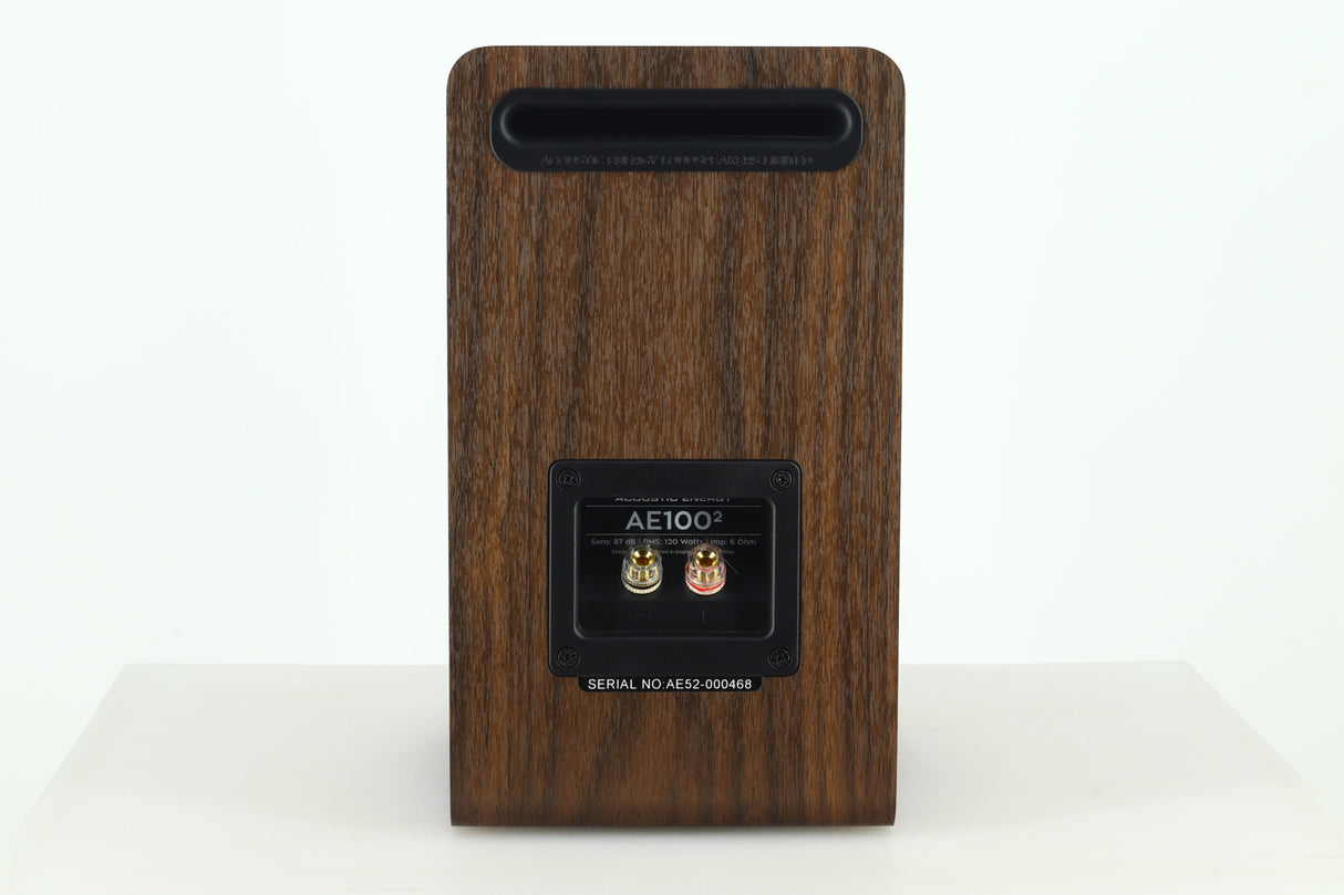Acoustic Energy AE100² Standmount Speakers - Walnut