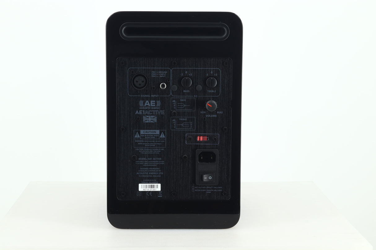 Acoustic Energy AE1 Active Standmount Speakers - Black Gloss