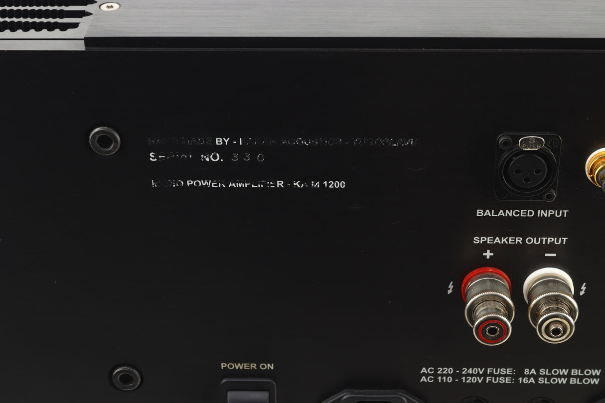 Karan KAM-2000 Monoblock Power Amplifiers - Black, pair