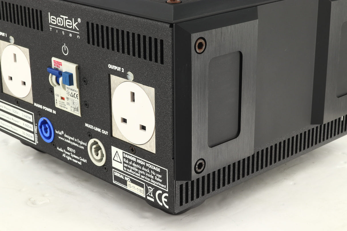 IsoTek GII Titan Mains Conditioner - Black