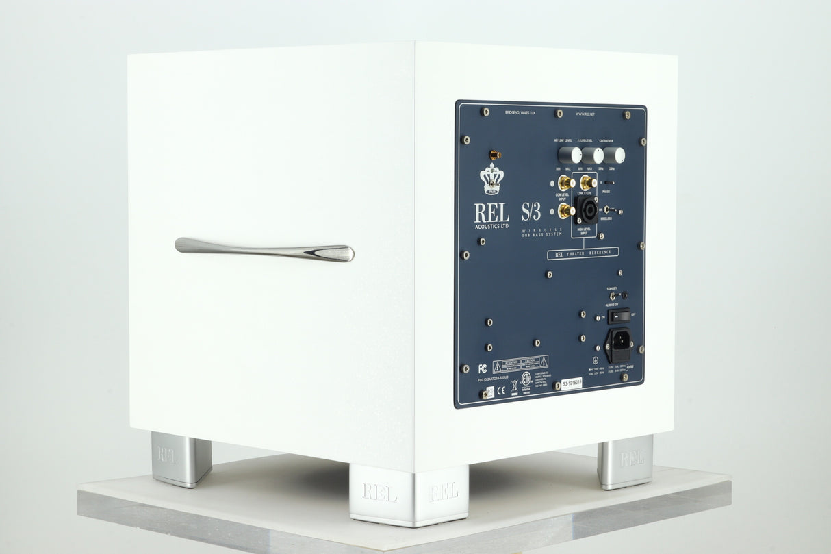 REL S3 Subwoofer - Piano White
