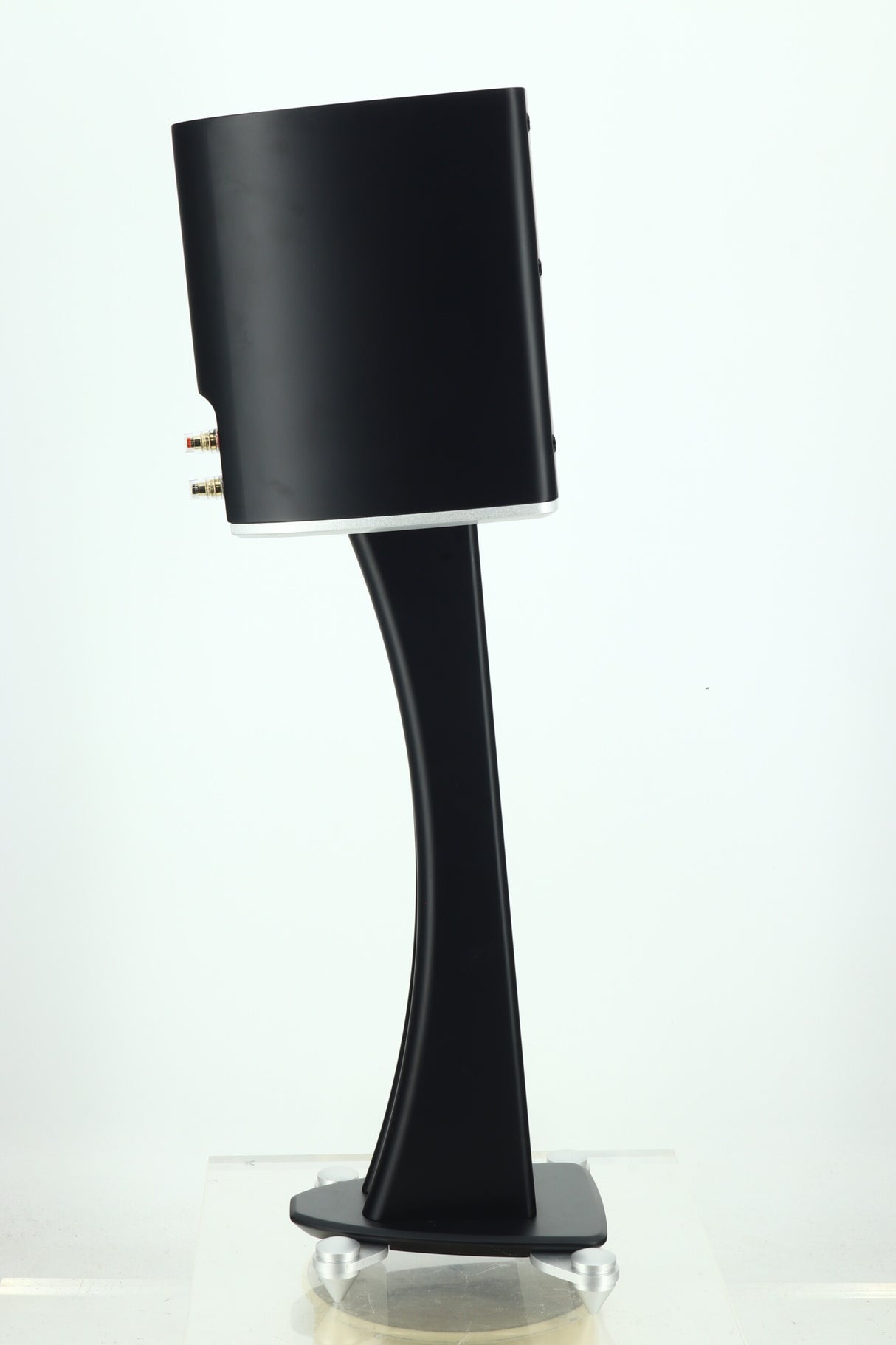 Scansonic MB1 Standmount Speakers - Black / Twin Pillar Stands