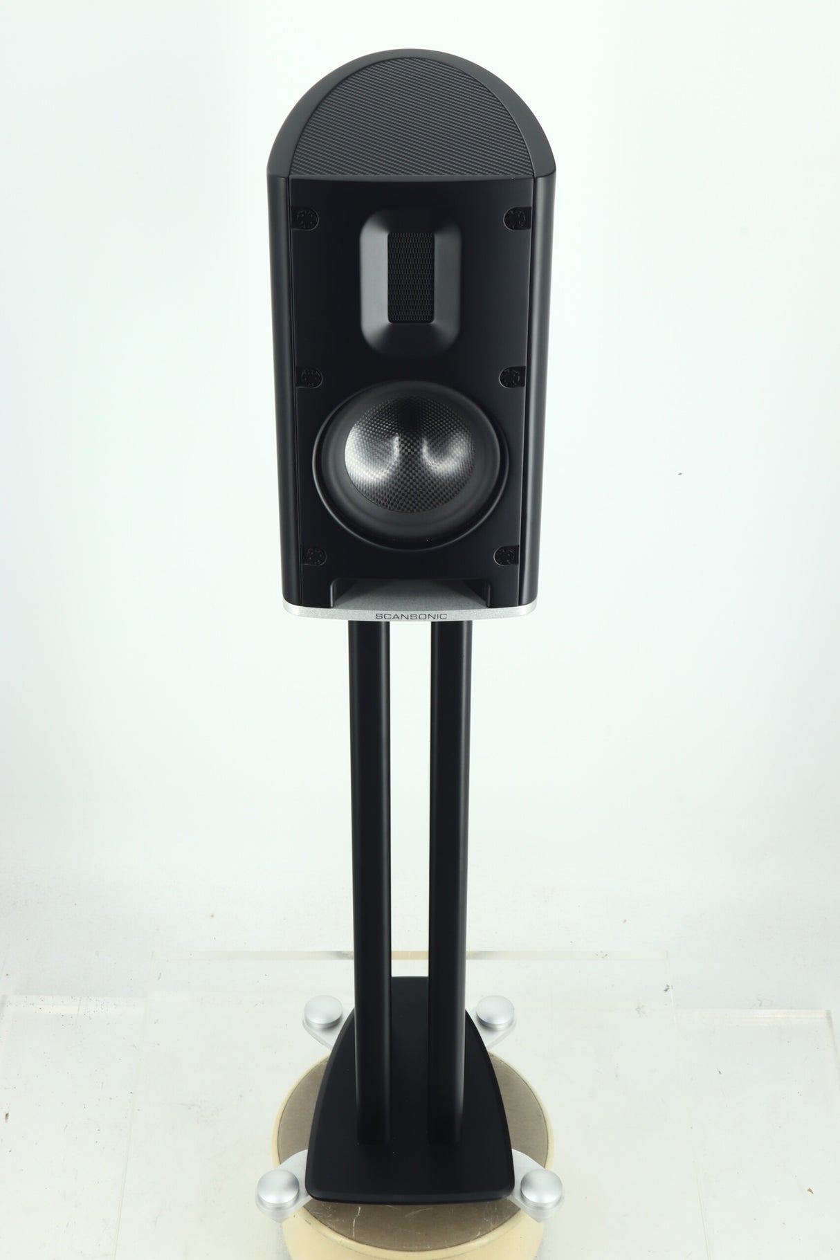 Scansonic MB1 Standmount Speakers - Black / Twin Pillar Stands