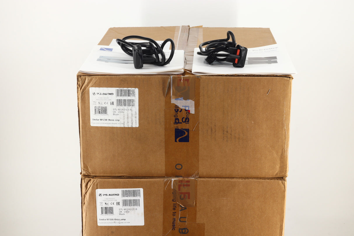 PS Audio Stellar M1200 Mono Power Amplifiers - Black