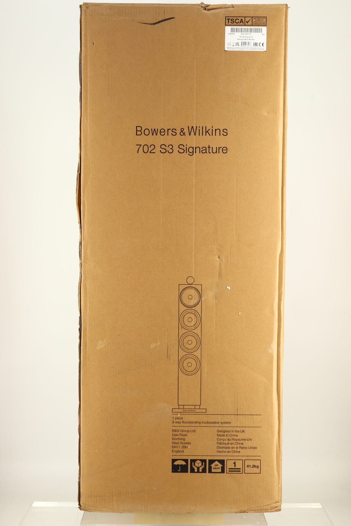 B&W 702 S2 Floorstanding Speakers - White