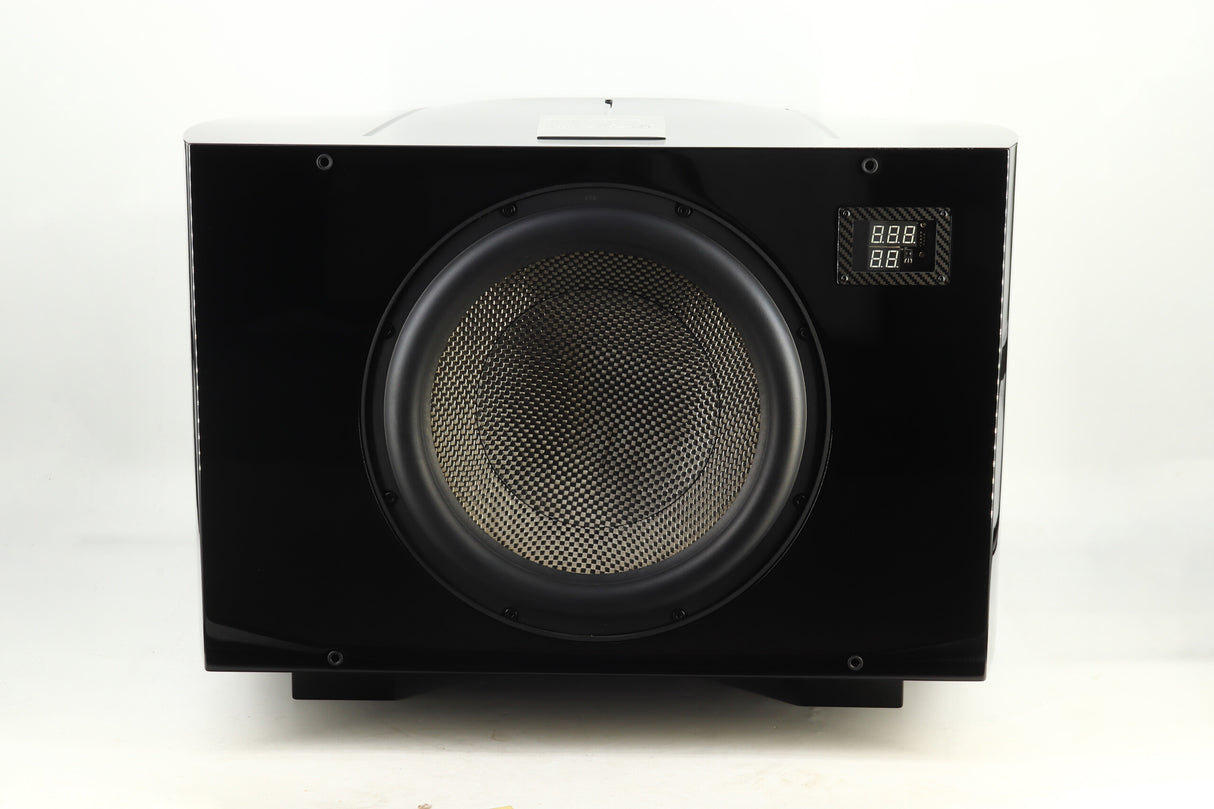 REL Acoustics No. 25 Subwoofer - Gloss Black & Longbow Wireless Transmitter