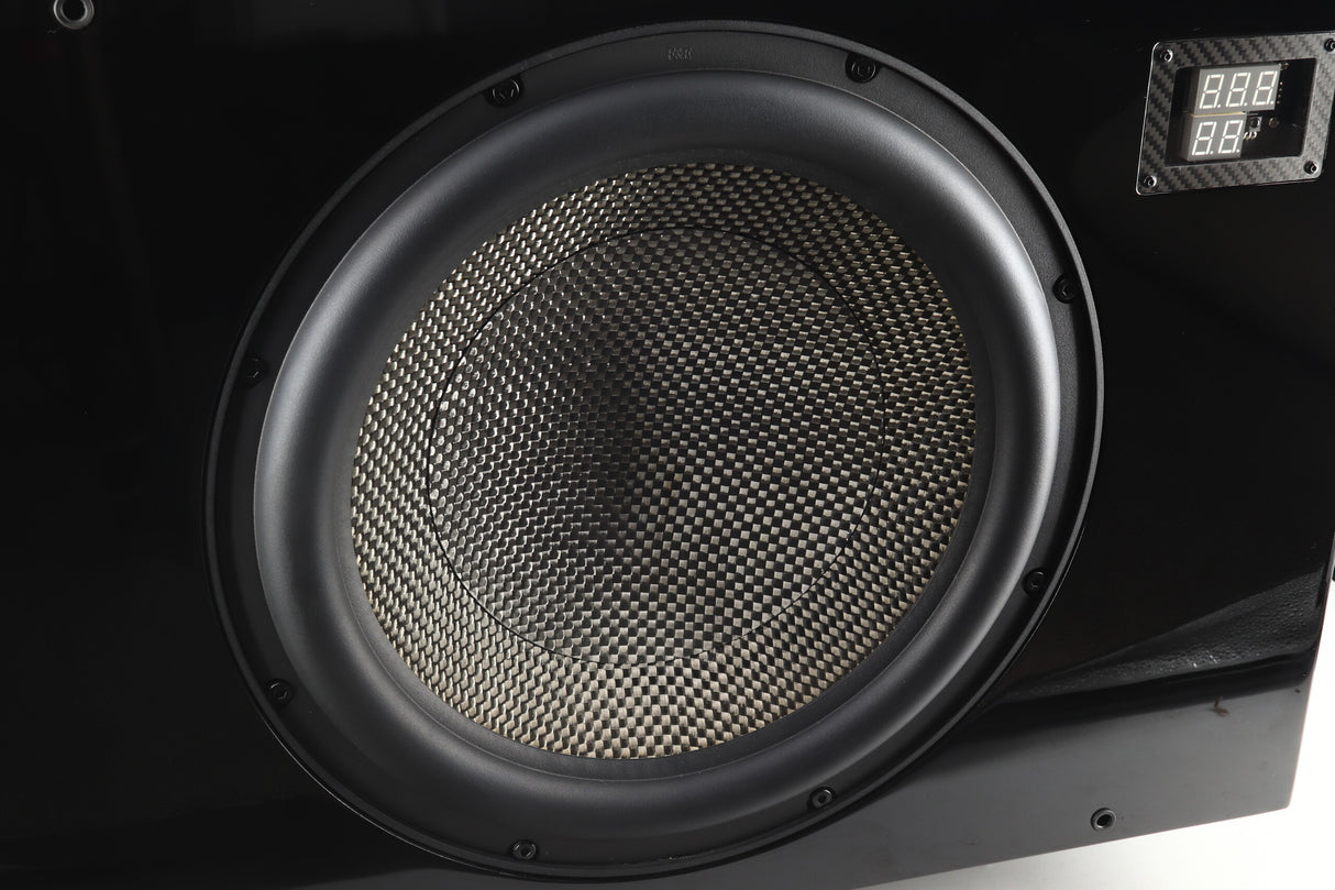 REL Acoustics No. 25 Subwoofer - Gloss Black & Longbow Wireless Transmitter