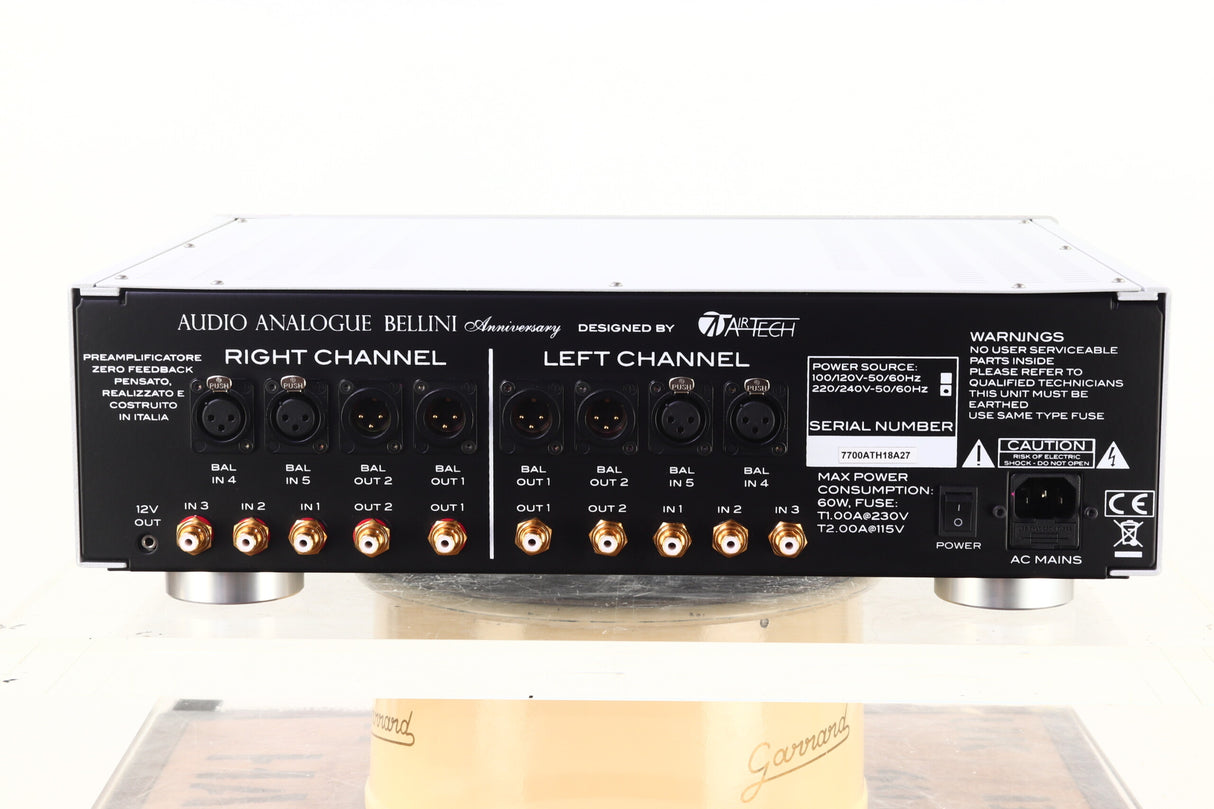 Audio Analogue Bellini Anniversary Pre Amplifier - Silver