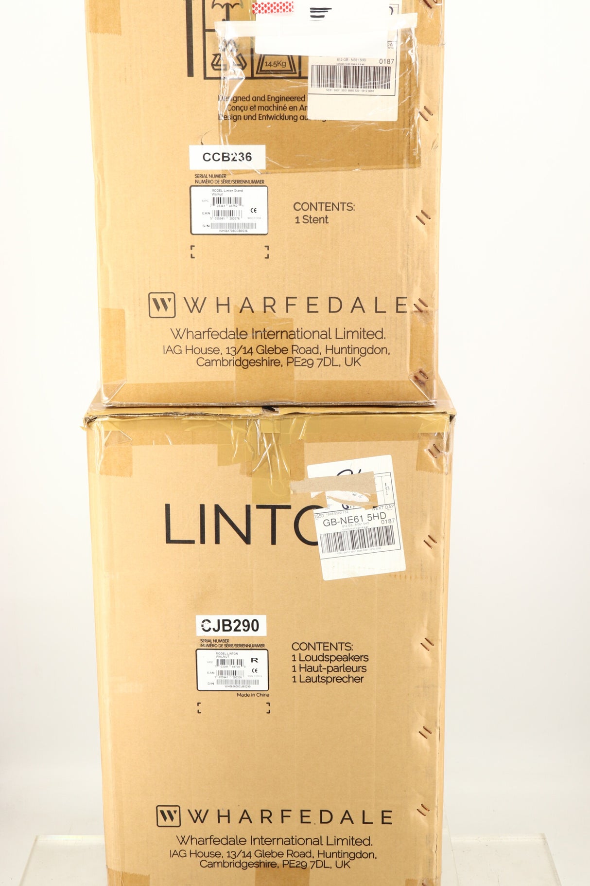 Wharfedale Linton Standmount Speakers W/ Stands - Walnut