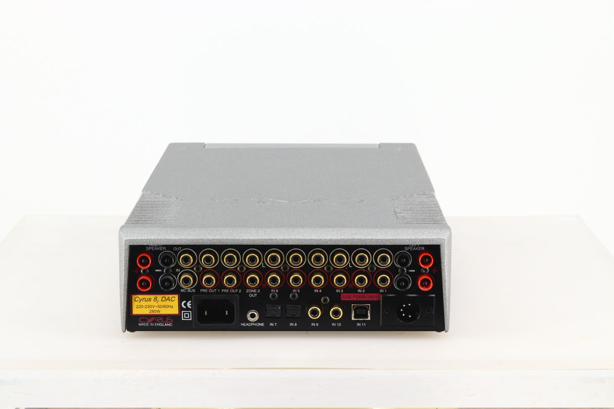 Cyrus 8₂ DAC QX Integrated Amplifier - Quartz Silver