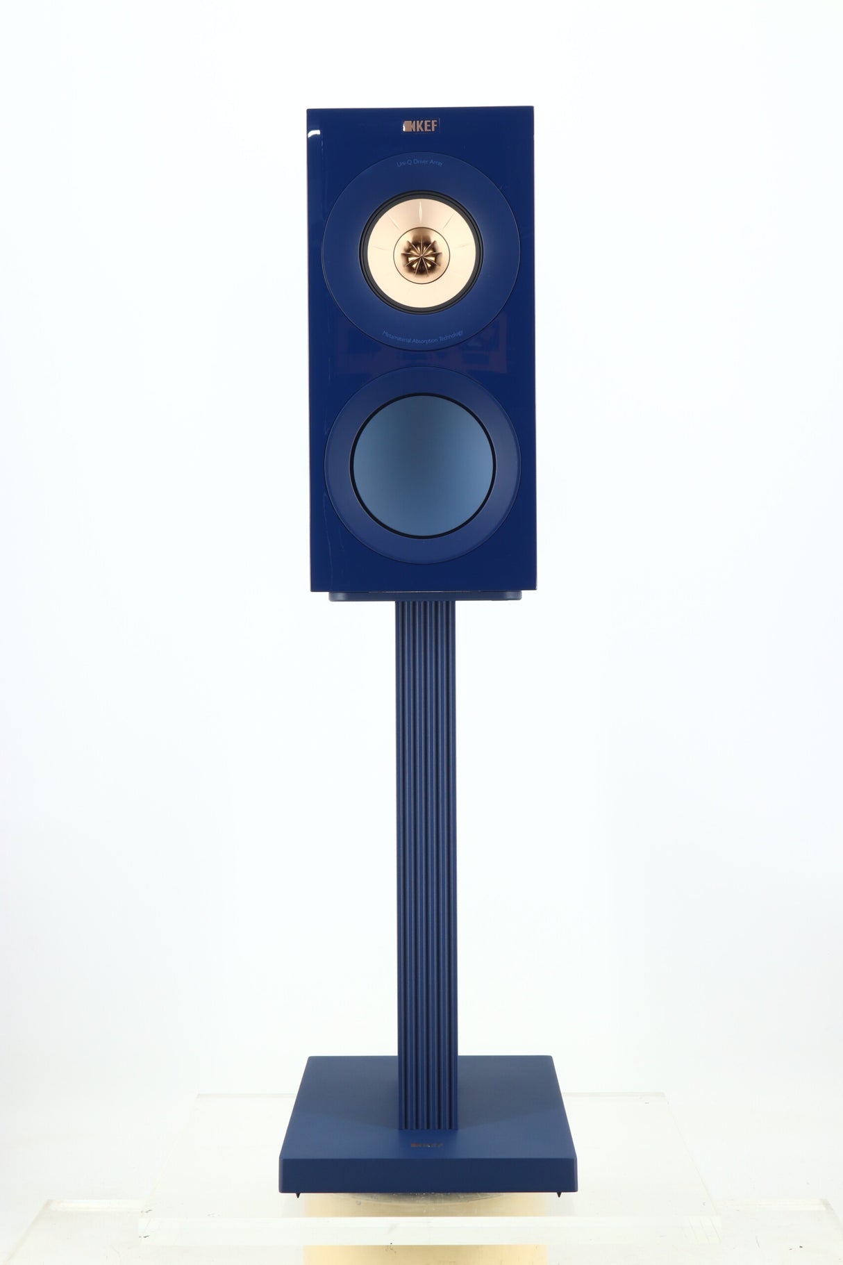 KEF R3 META Standmount Speakers & Stands - Indigo