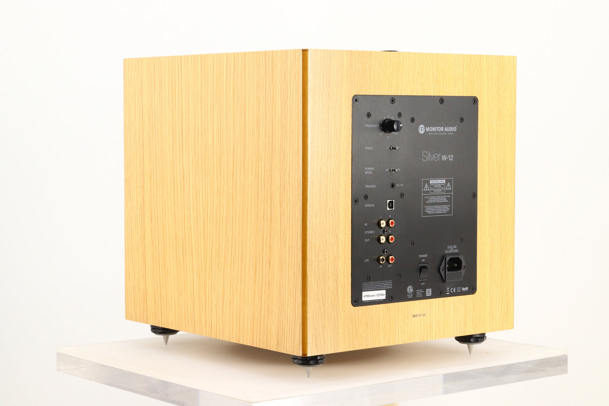 Monitor Audio Silver W-12 Subwoofer - Oak