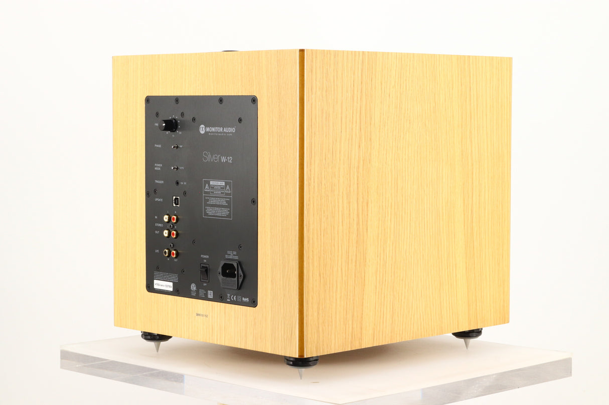 Monitor Audio Silver W-12 Subwoofer - Oak