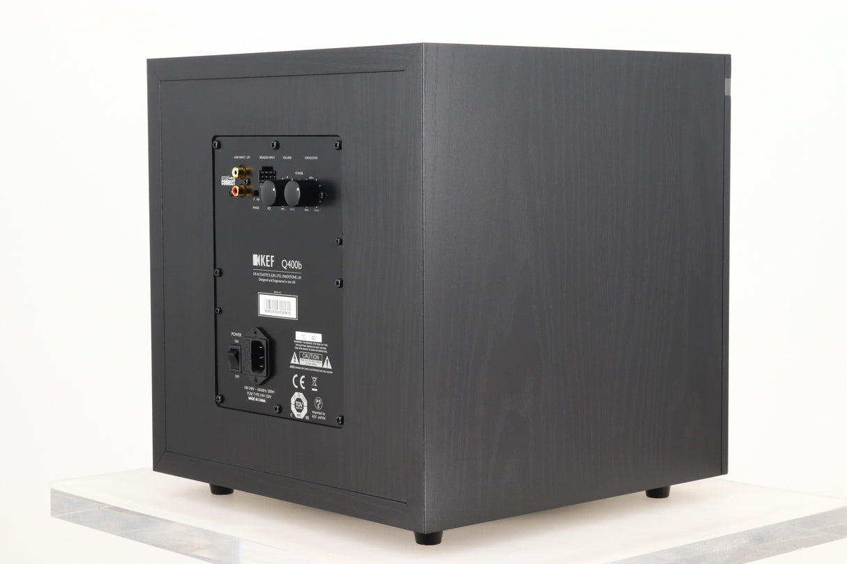 KEF Q400b Subwoofer - Black Oak
