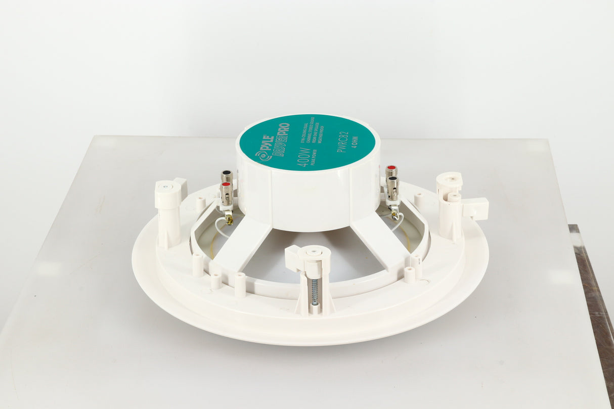 Pyle PWRC82 Dual Channel In-Ceiling/Wall Speaker - White