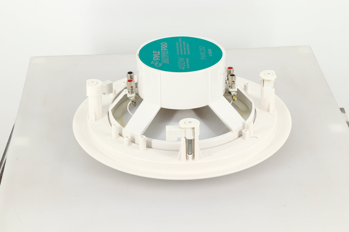 Pyle PWRC82 Dual Channel In-Ceiling/Wall Speaker - White