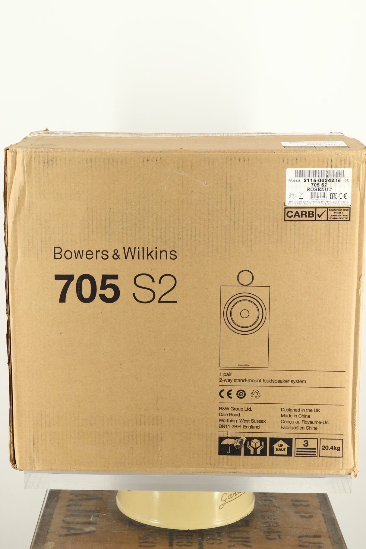 B&W 705 S2 Standmount Speakers - Rosenut