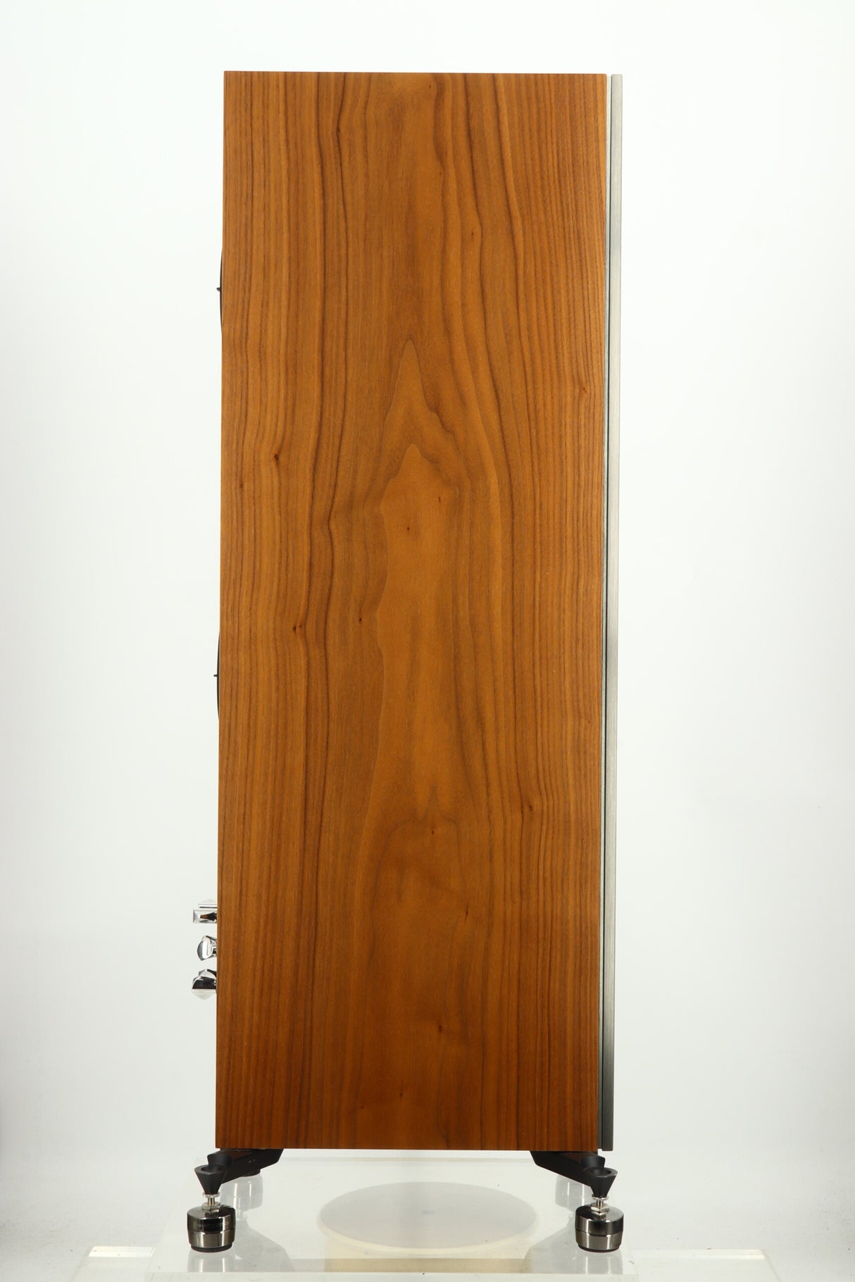 KEF Reference 3 Floorstanding Speakers - Walnut / Gaia II Isolation Feet