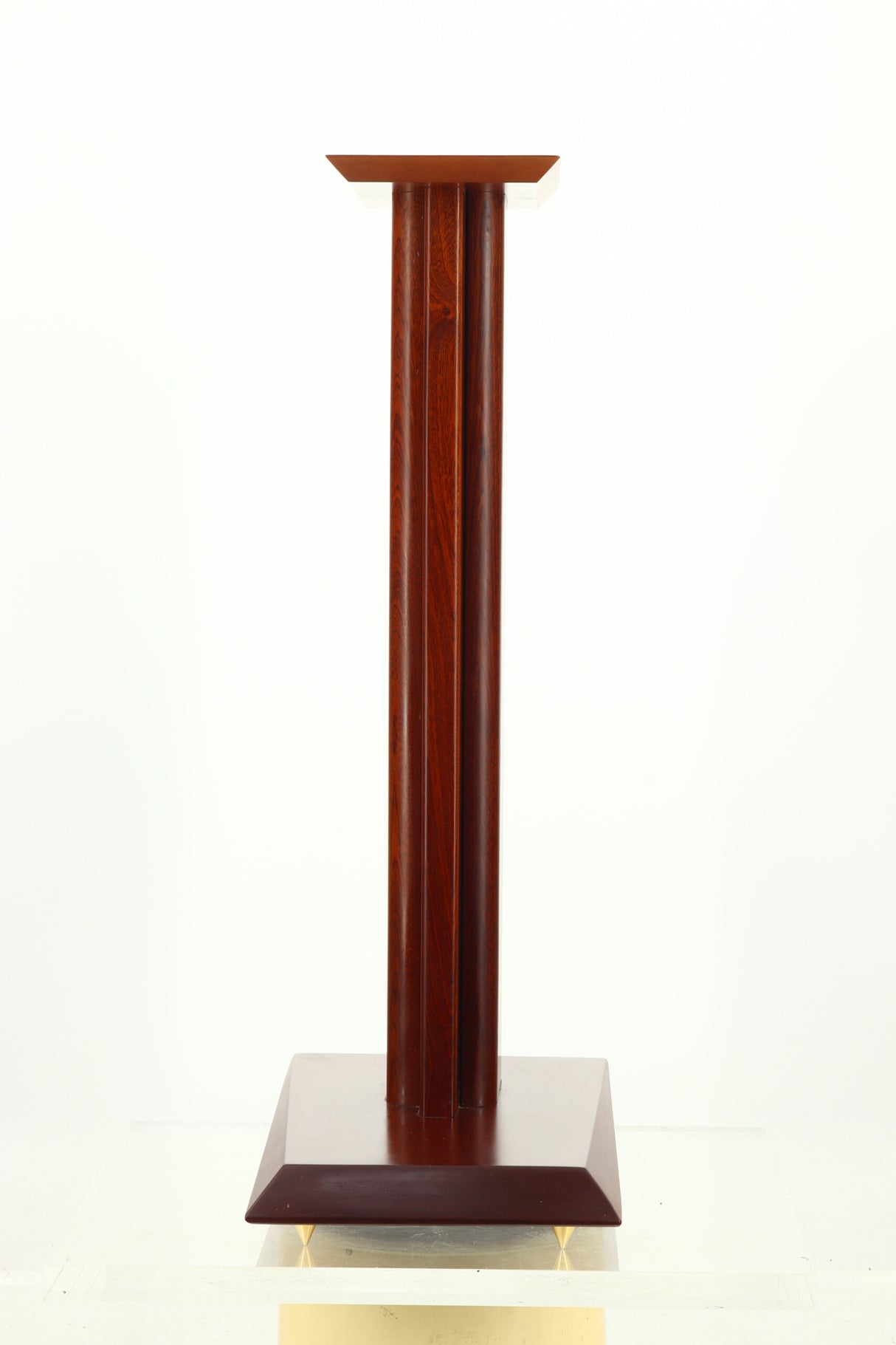 Custom 70cm Speaker Stands - Mahogany