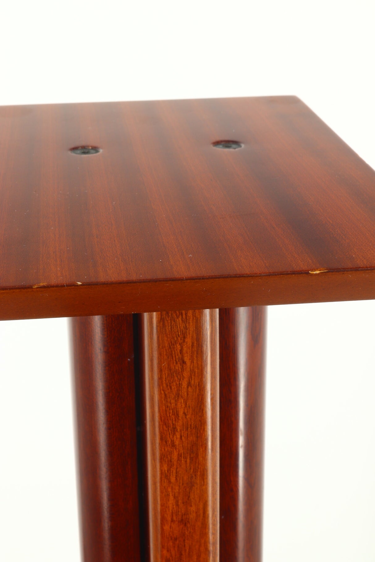 Custom 70cm Speaker Stands - Mahogany