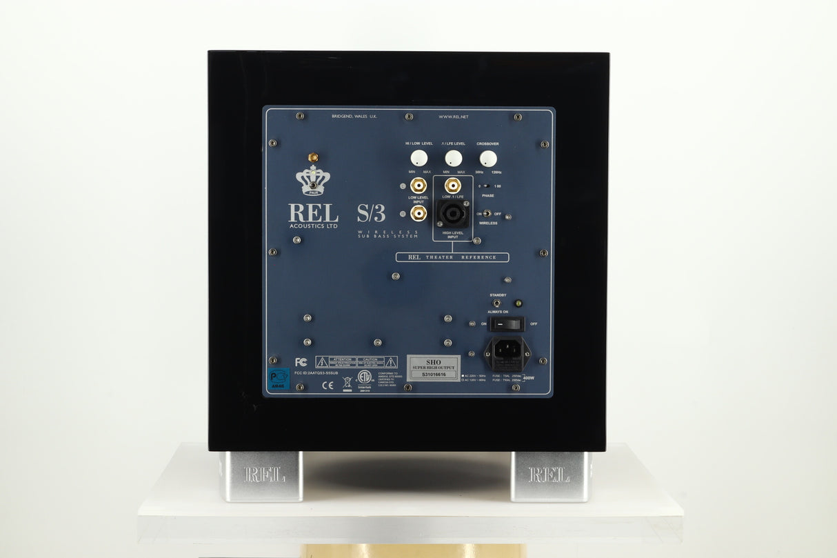 REL S3 SHO Subwoofer - Piano Black