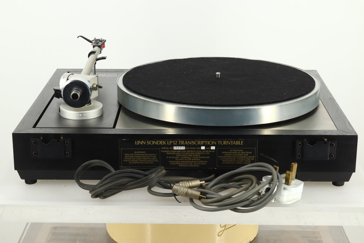 Linn LP12 Turntable - Black / Ittok Tonearm / Troika Cartridge