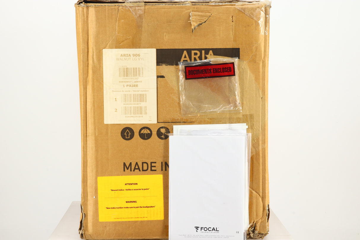 Focal Aria 906 Standmount Speakers - Walnut