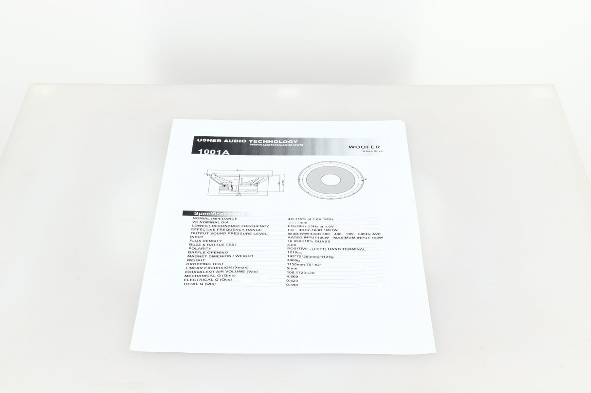 Usher 1001A Drivers (Pair)