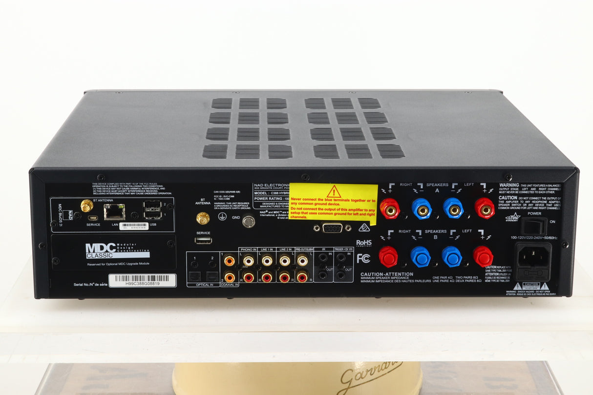 NAD C388 Integrated Amplifier w/ BluOS Module - Black