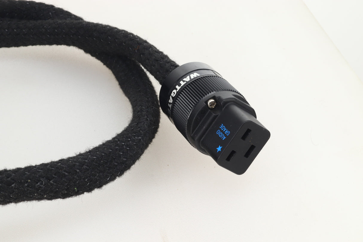 Russ Andrews EVO 500 Powerkord 1.0m / 16A Rhodium UK Plug / C19 Rhodium Wattgate Connector