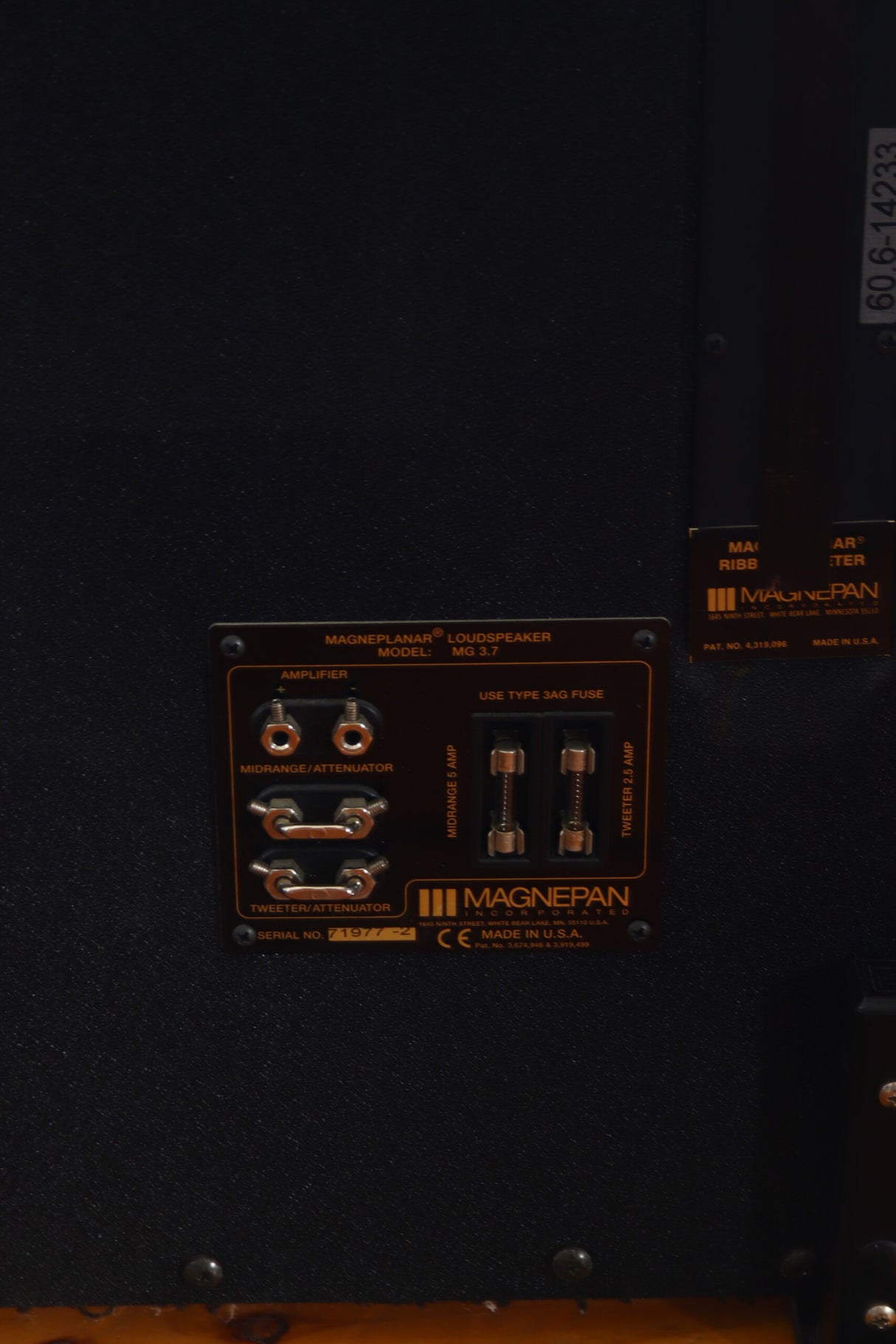 Magneplanar MG 3.7 Floorstanding Speakers - Silver/Grey