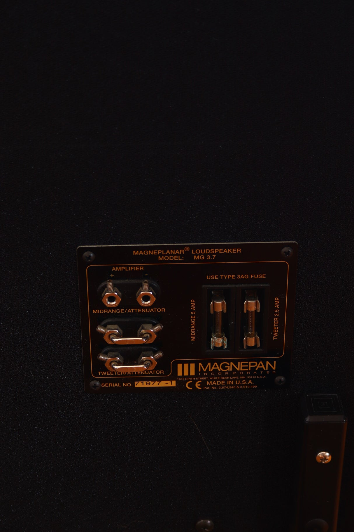 Magneplanar MG 3.7 Floorstanding Speakers - Silver/Grey