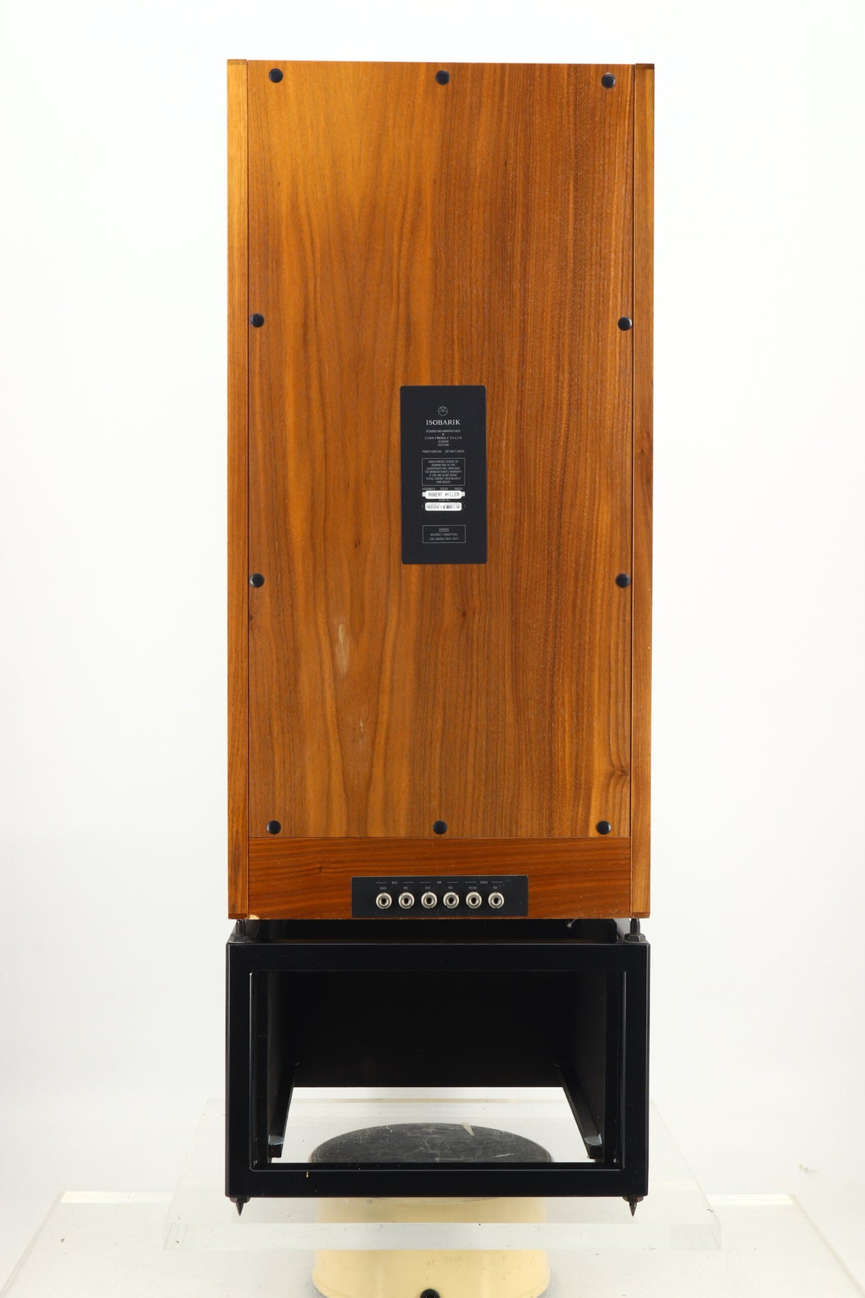 Linn Isobarik Aktiv Loudspeakers & Stands - Afromosia