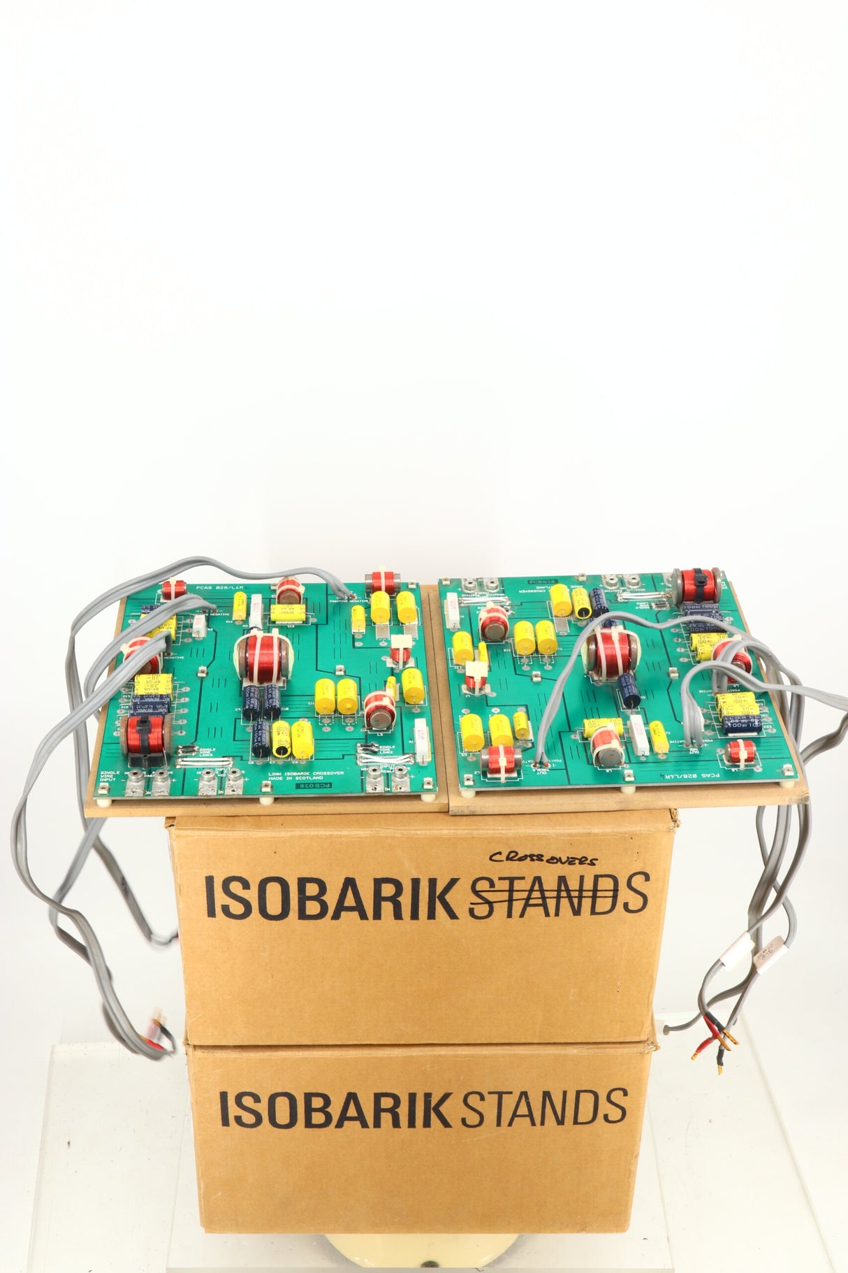 Linn Isobarik Aktiv Loudspeakers & Stands - Afromosia