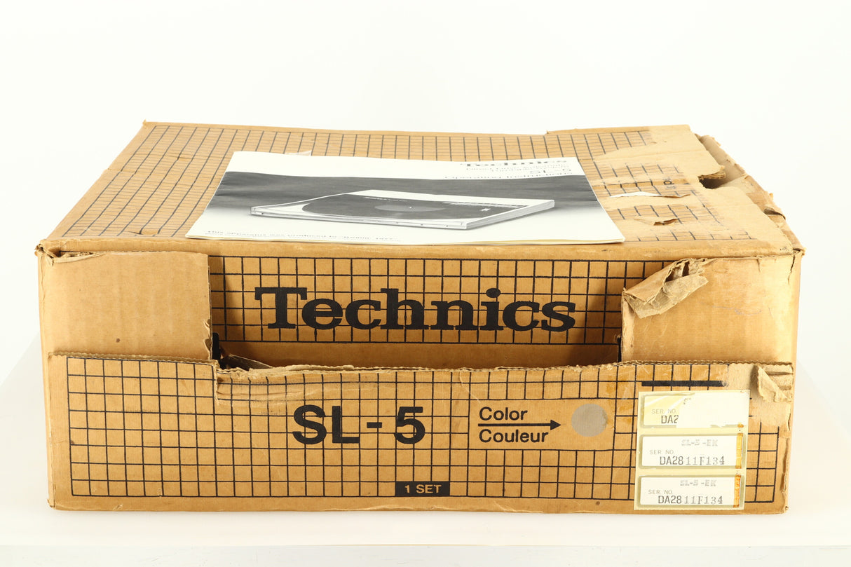 Technics SL-5 Turntable - Black