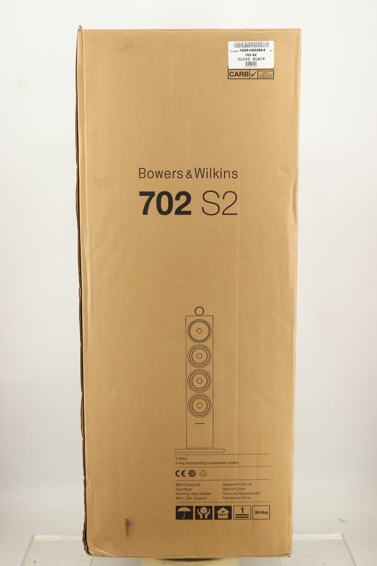 B&W 702 S2 Floorstanding Speakers - Black Gloss (Ex Demo)