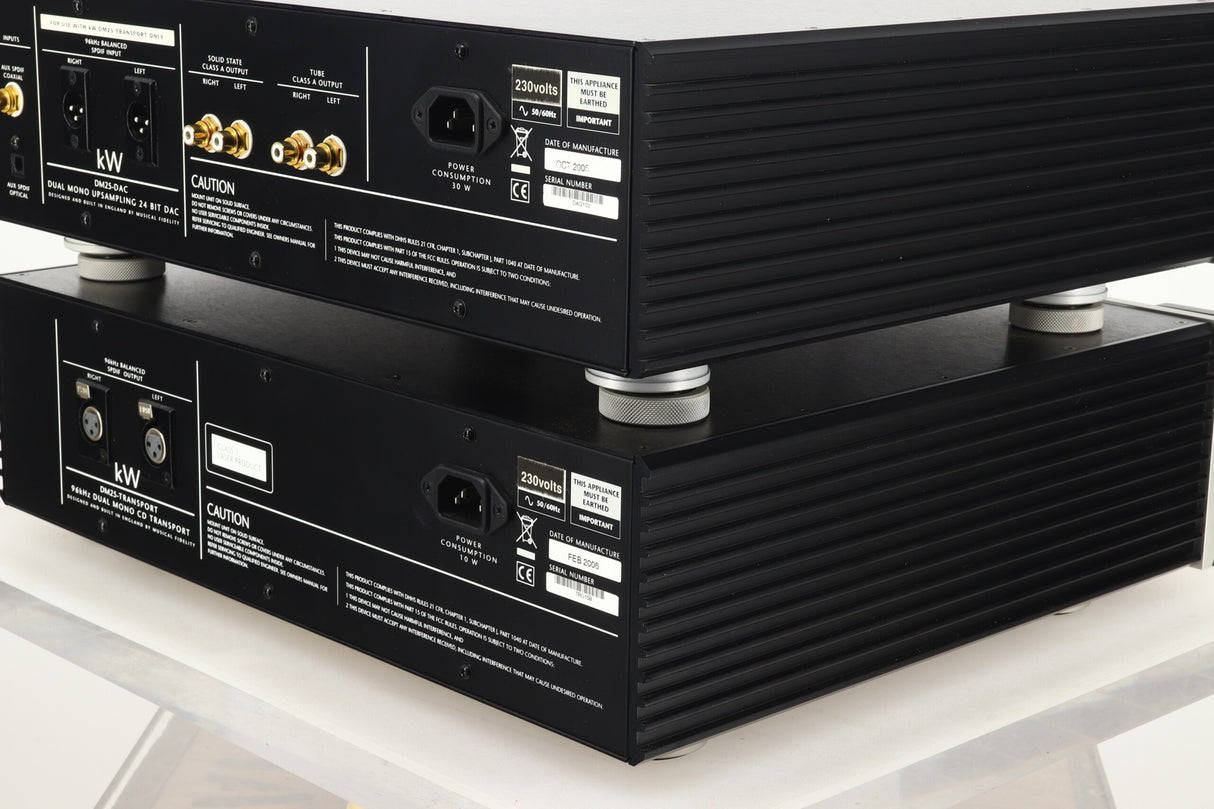 Musical Fidelity kW DM25 Transport / DM25 DAC Digital Analogue Converter