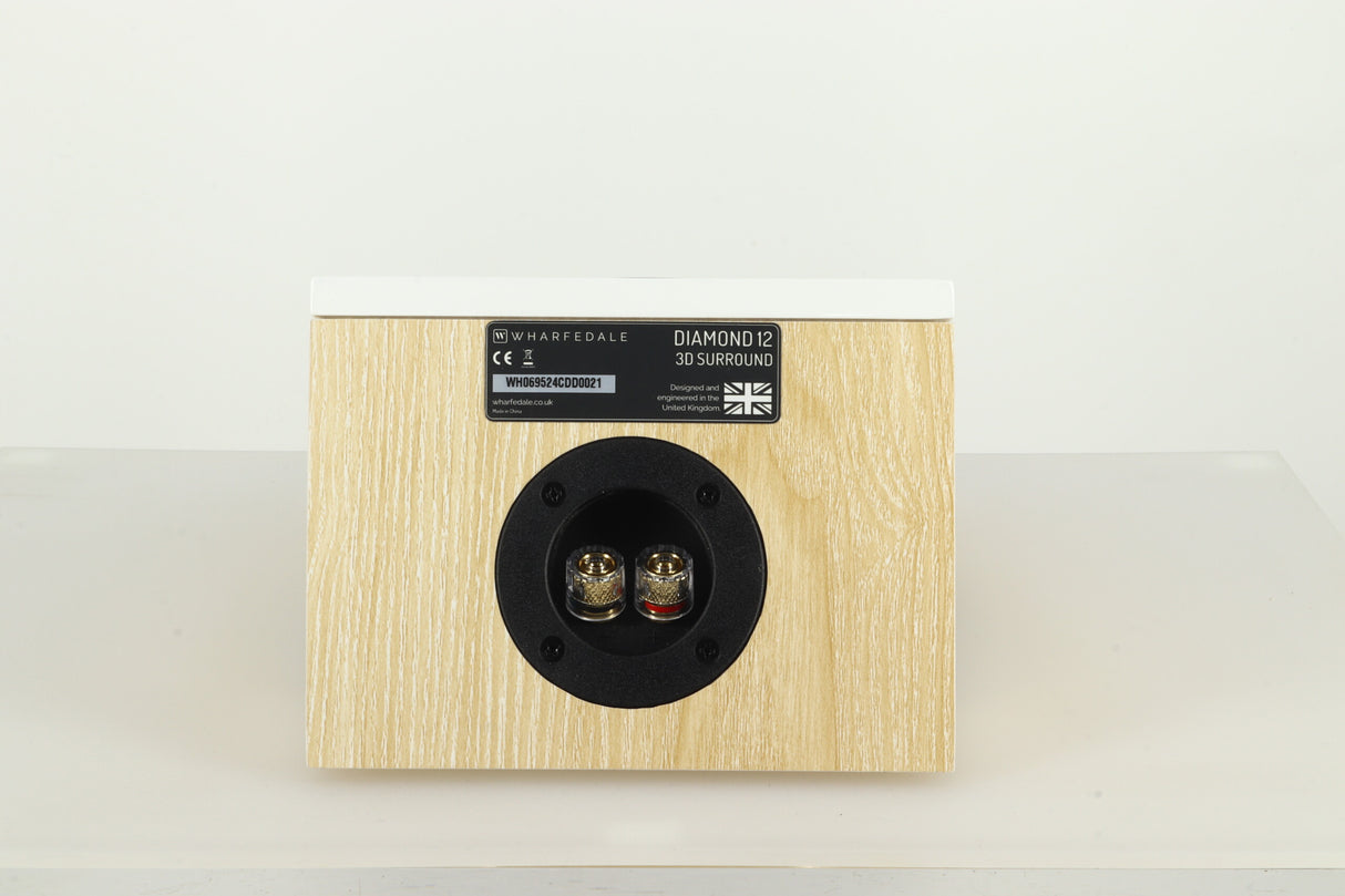 Wharfedale Diamond 12 3D Surround Speakers - Light Oak
