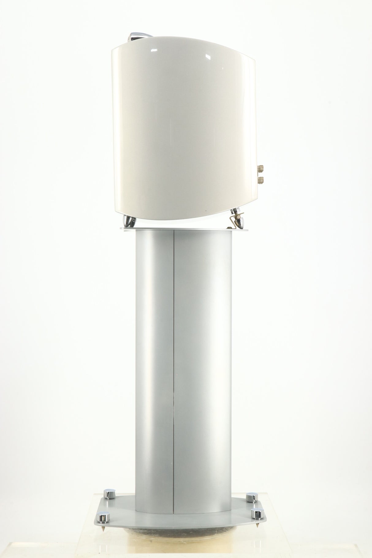 KEF XQ One Loudspeakers - Silver & Stands
