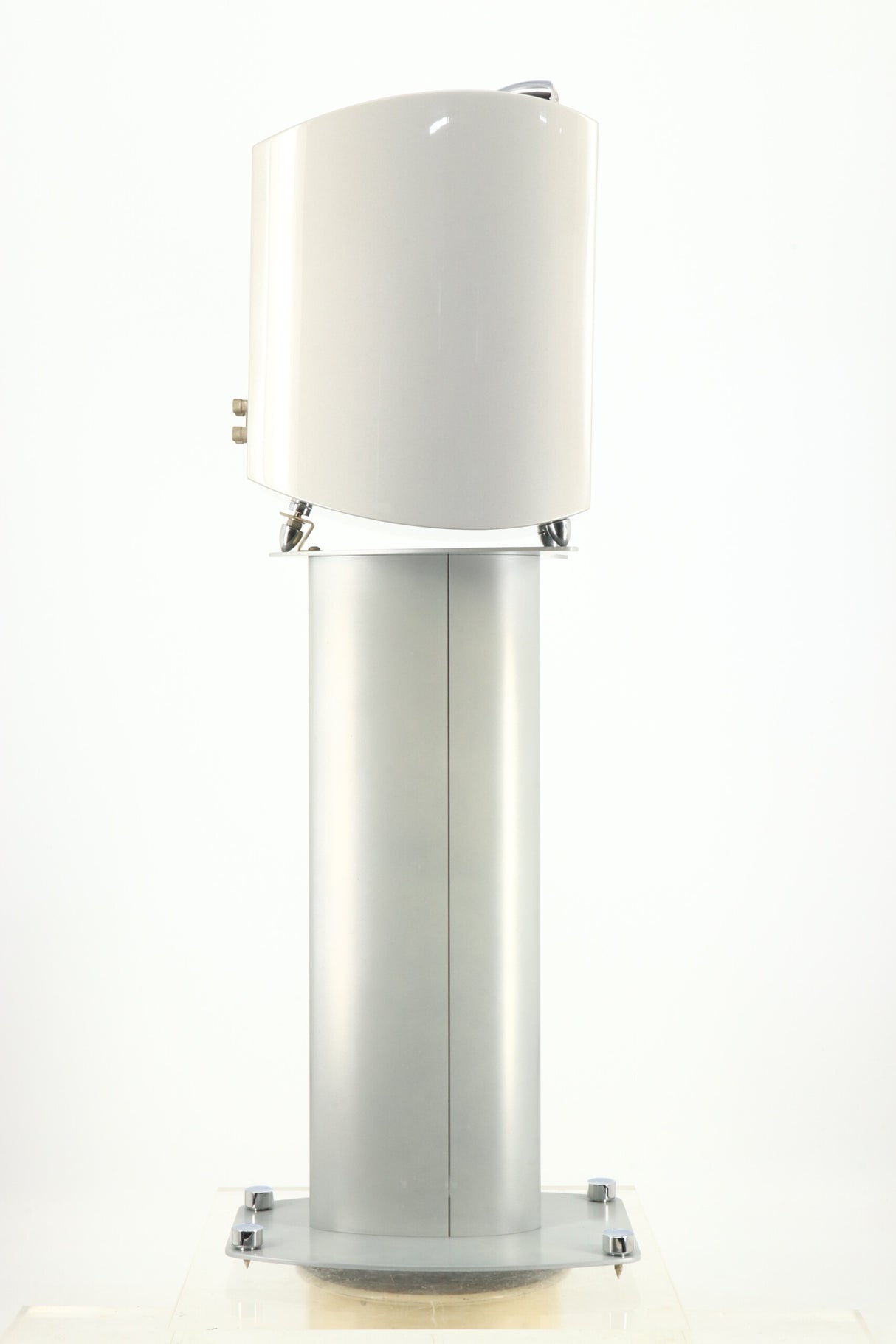 KEF XQ One Loudspeakers - Silver & Stands