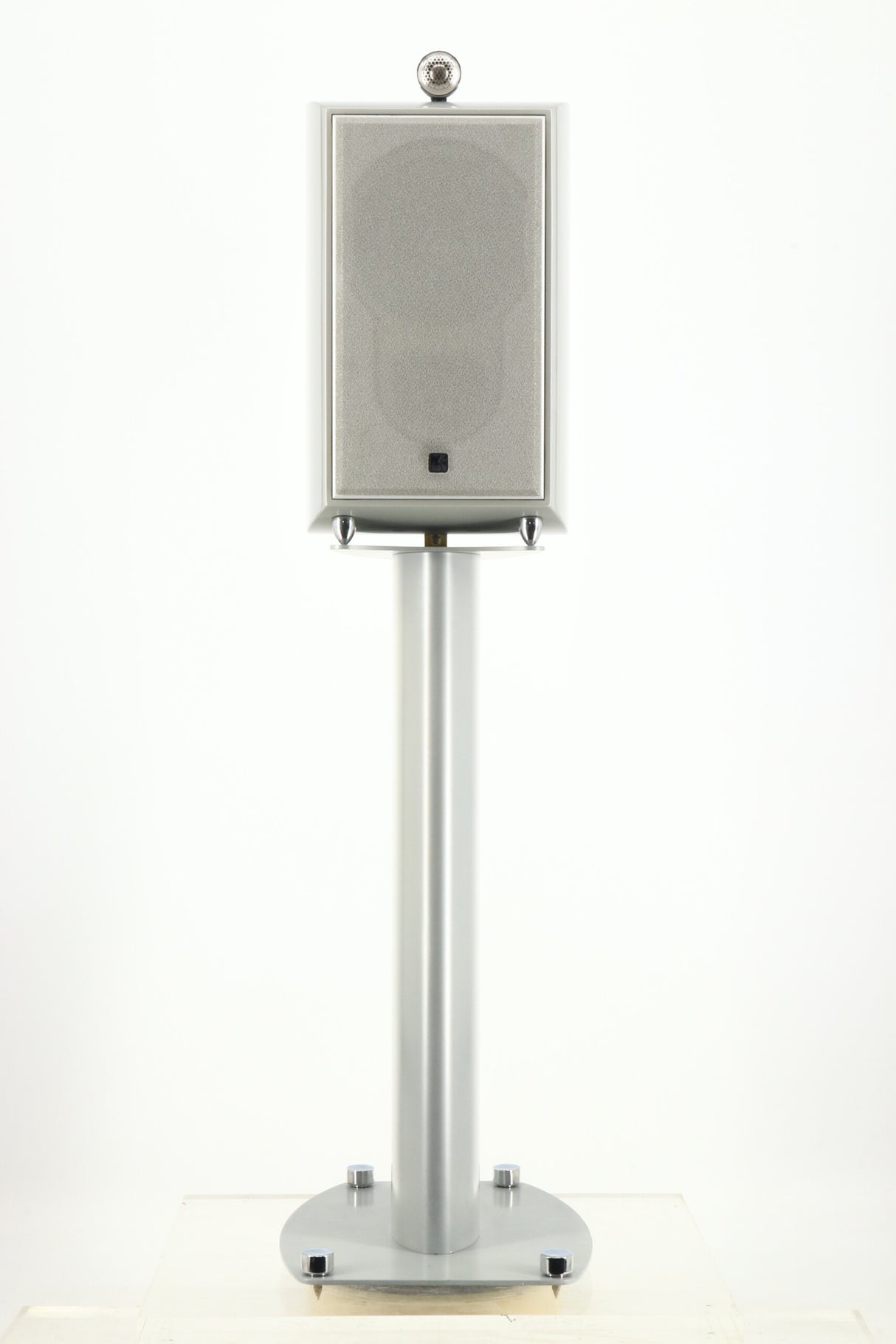 KEF XQ One Loudspeakers - Silver & Stands